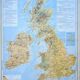 The British Isles, original map printed in 1879.