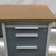 Industrial metal desk