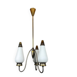 Vintage brass chandelier Italy 1960s