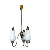 Vintage brass chandelier Italy 1960s