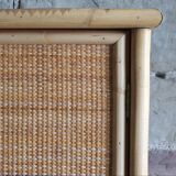 Vintage rattan cabinet Dal Vera Italy 1970