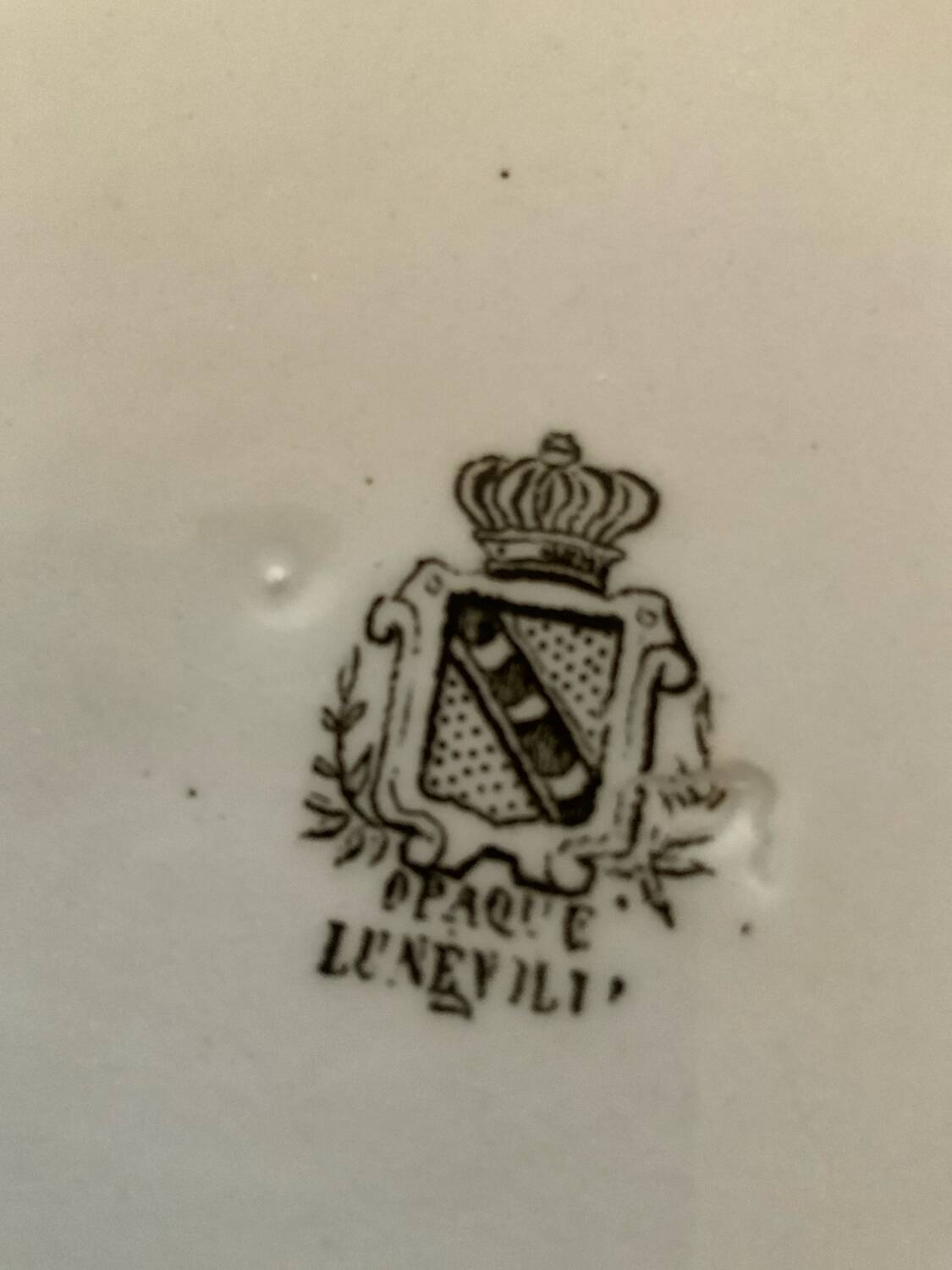 Lunéville porcelain plate