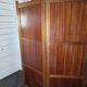 Three-panel screen in mahogany