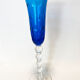 Saint Louis - Bubble. Blue champagne flute. Perfect condition