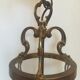 Old lantern in bronze and glass