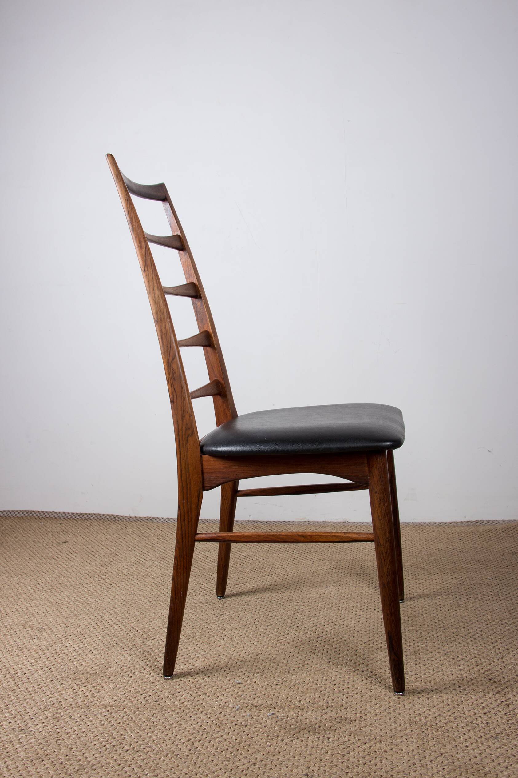 Set of 4 Danish Liz chairs in rosewood by Niels Kofoed, 1960s.