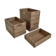 Lot of 9 stackable vintage wooden crates