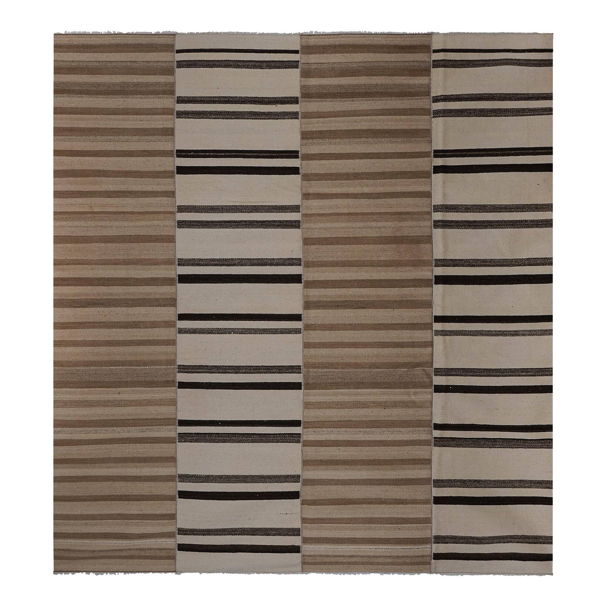 Vintage Turkish kilim handwoven 279x310 cm