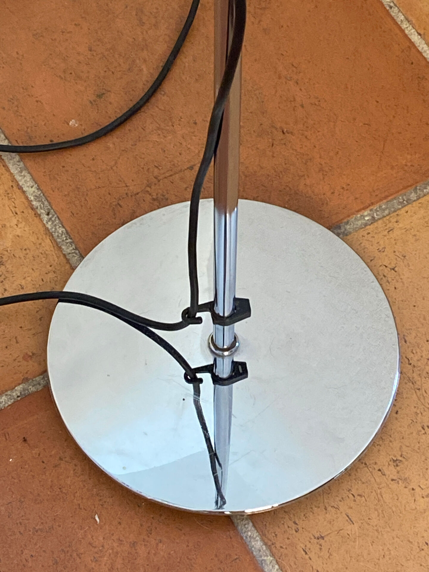 Floor lamp, chrome steel, adjustable, Staff L401