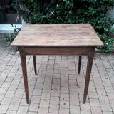 Old end table in oak