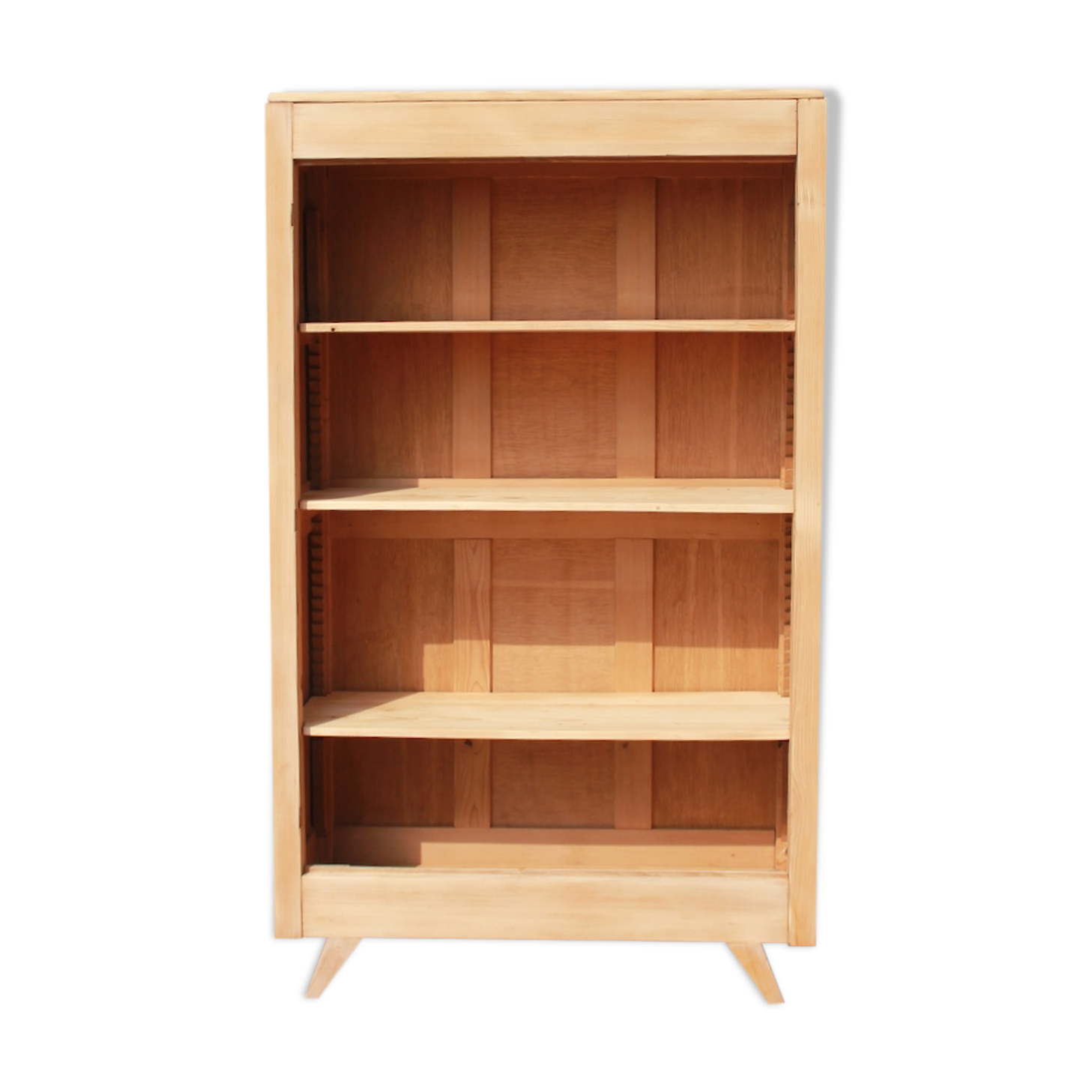 Vintage compass foot bookcase