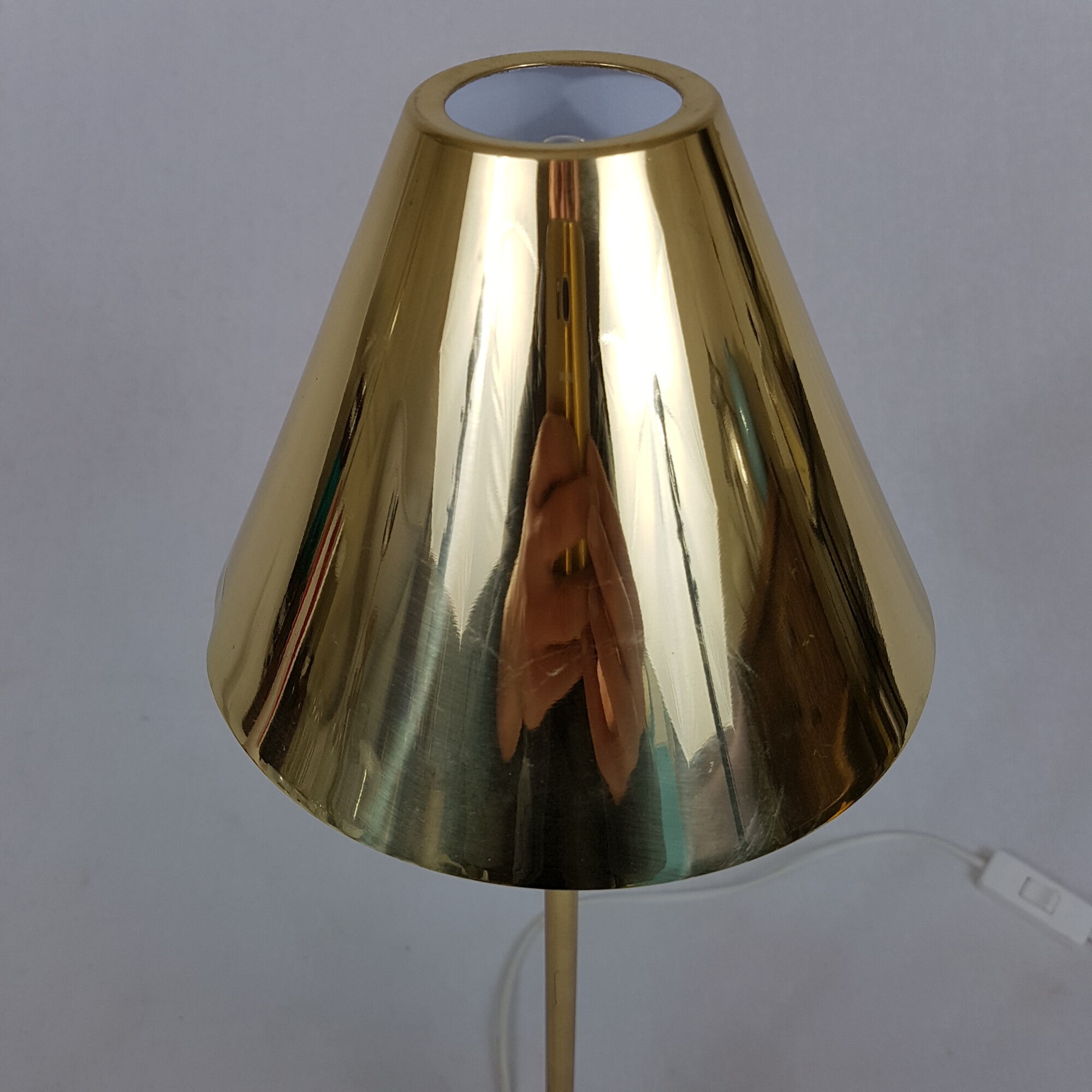 Table lamp in vintage gold plated steel, SCE France