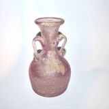 Murano Iridescent Pink Blown Glass Amphora Vase - Ancient Roman?