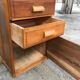 Bureau administratif 1950 à caissons en noyer