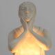 Art Deco Vichy Advertising Lamp in Plaster, Belgium 1930s