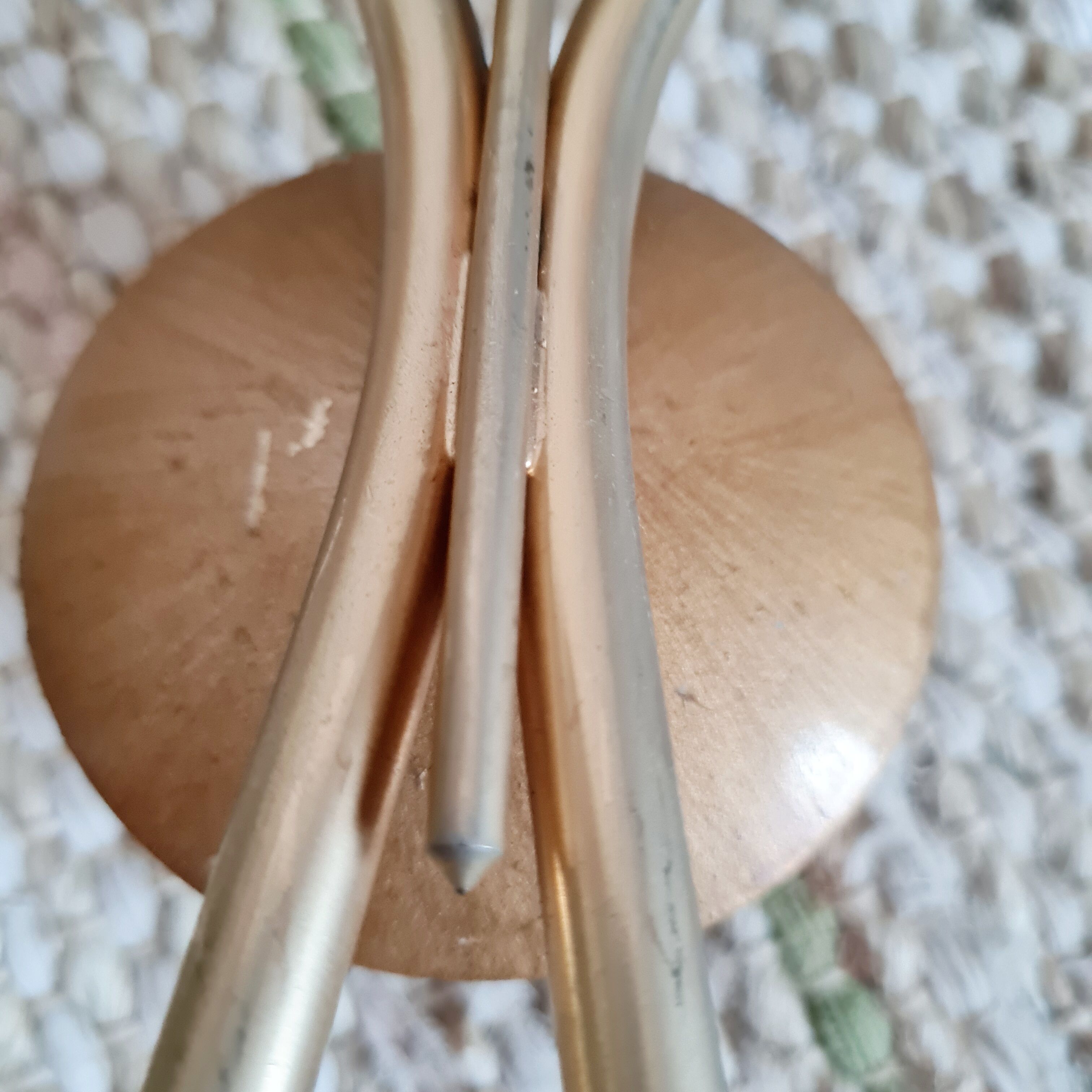 Glass and brass wall lamp 50s