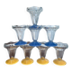 Lot de 8 coupes à glace en verre