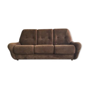 Canapé velours convertible