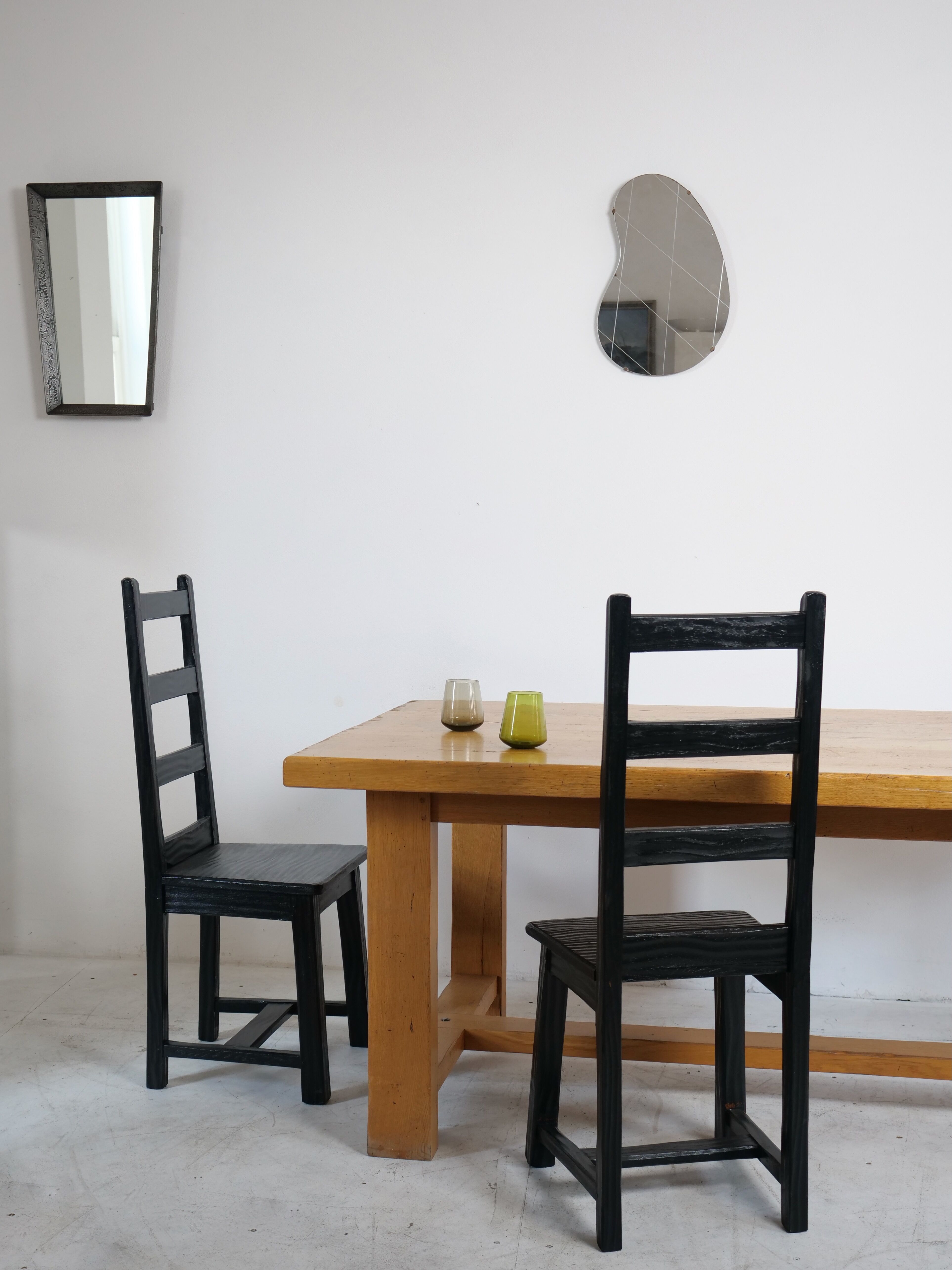 Solid oak farmhouse table