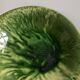 Aegitna hollow dish in green glazed earthenware Vallauris 1960