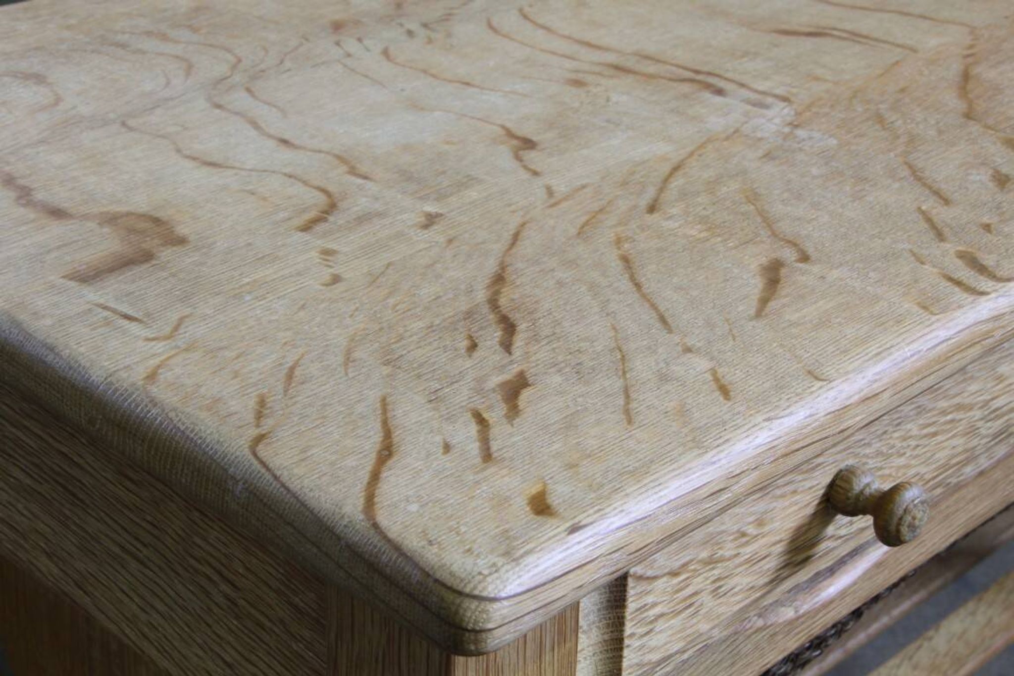 Vintage 1960s Danish oak coffee table, brutalist mid-century, style of Kjærnulf