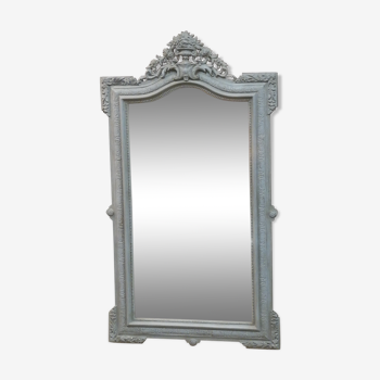 Miroir style Louis XVI patiné - 146x80cm