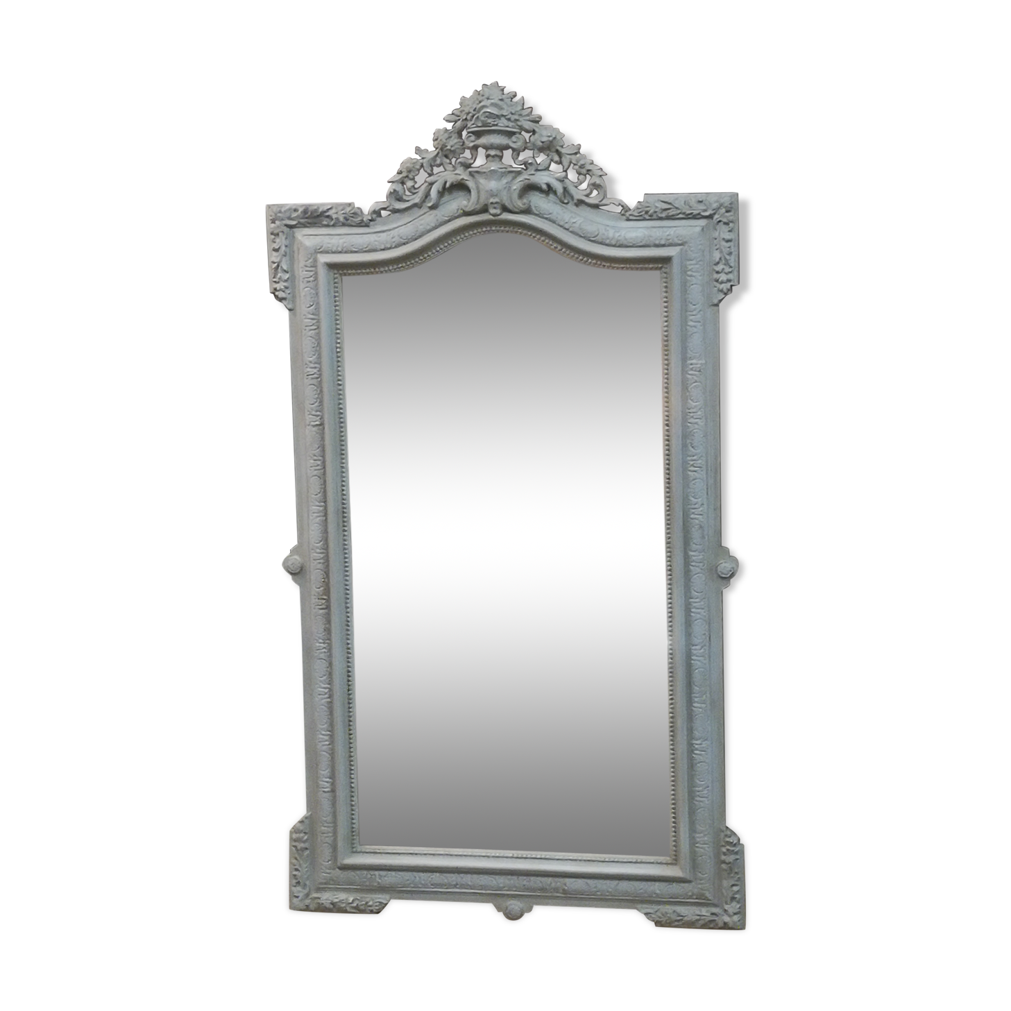 Miroir style louis XVI patiné - 146x80cm