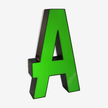 Letter A green