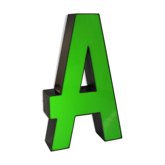 Lettre A verte