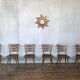 Series of 20 Scandinavian chairs or vintage wooden bistro