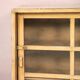 Enfilade - Burmese teak showcase buffet with yellow patina - ecru