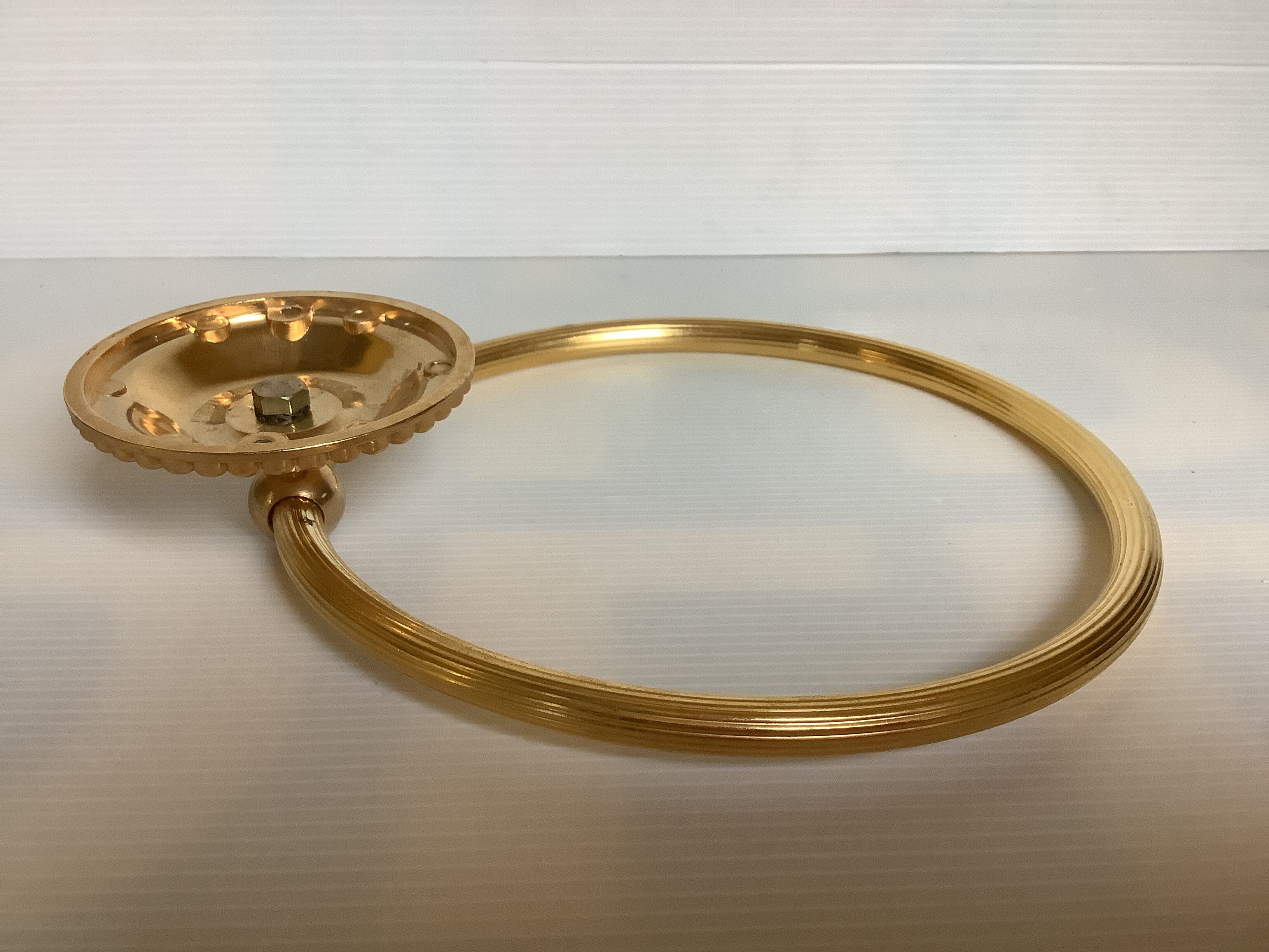 Brass towel rack made in France