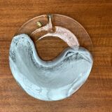 German Vintage Art Collection Richartz Plate and Bowl in Glass by Hans Jürgen Richartz for Mathildenhütte, Solingen, Set of 2