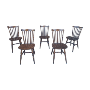 Lot de 5 chaises baumann