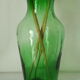 Thick glass vase from Italy, vintage.