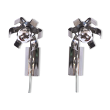 Pair of wall stainless