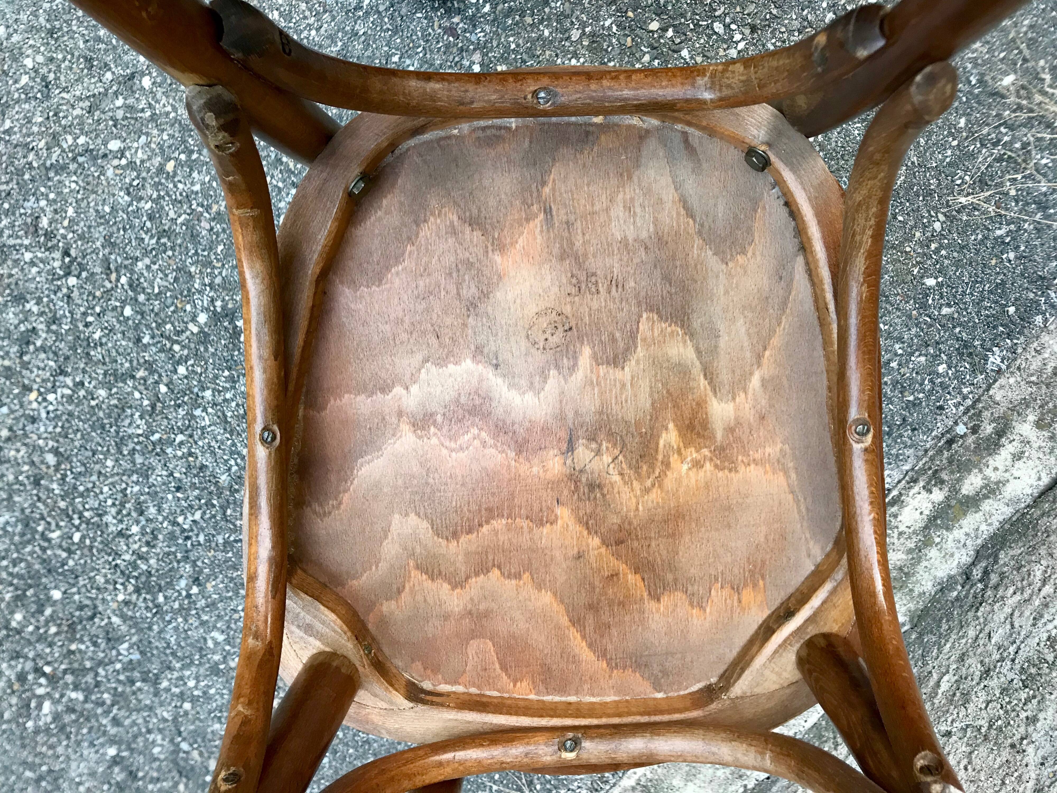 Series of 6 bistro  chairs