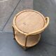 Vintage service dessert in Italian rattan and bamboo by Dal Vera.