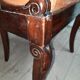 Pair of mahogany gondola chairs