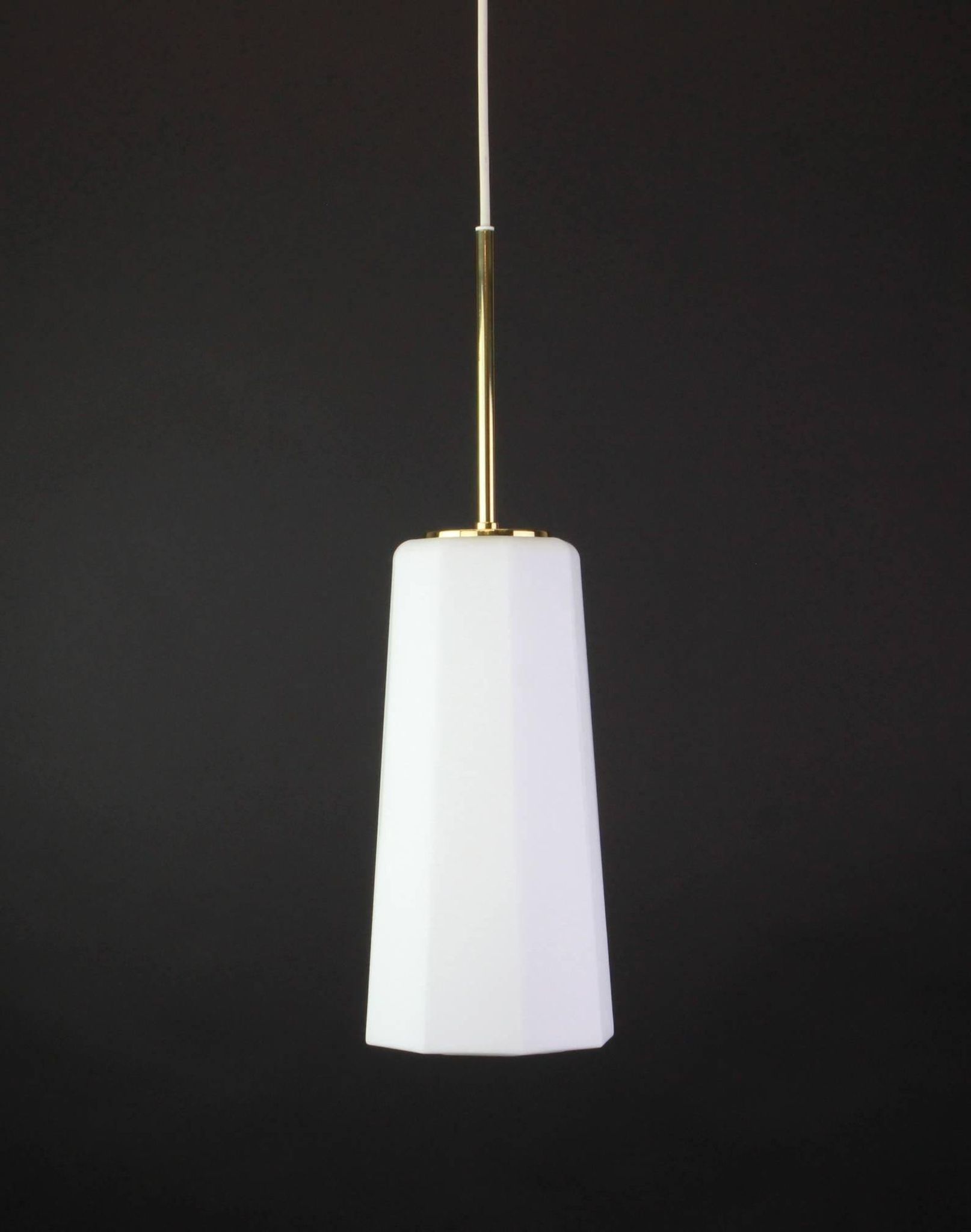 Opaline Glass Pendant by Limburg, Germany, 1970s