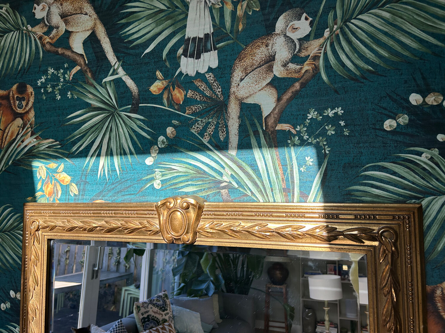 Authentieke Deknudt Wandspiegel (België) - Verguld - 122 cm