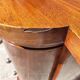 Bureau art deco en noyer 3 tiroirs et une porte