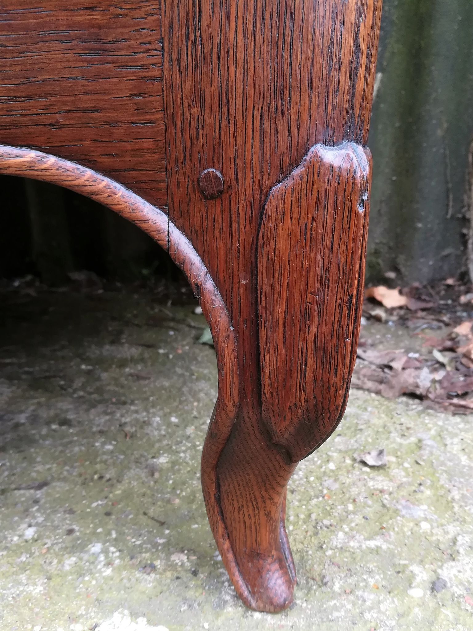 Louis XV style slope desk in oak