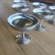6 antique stainless steel ice cream cups Remy Letang