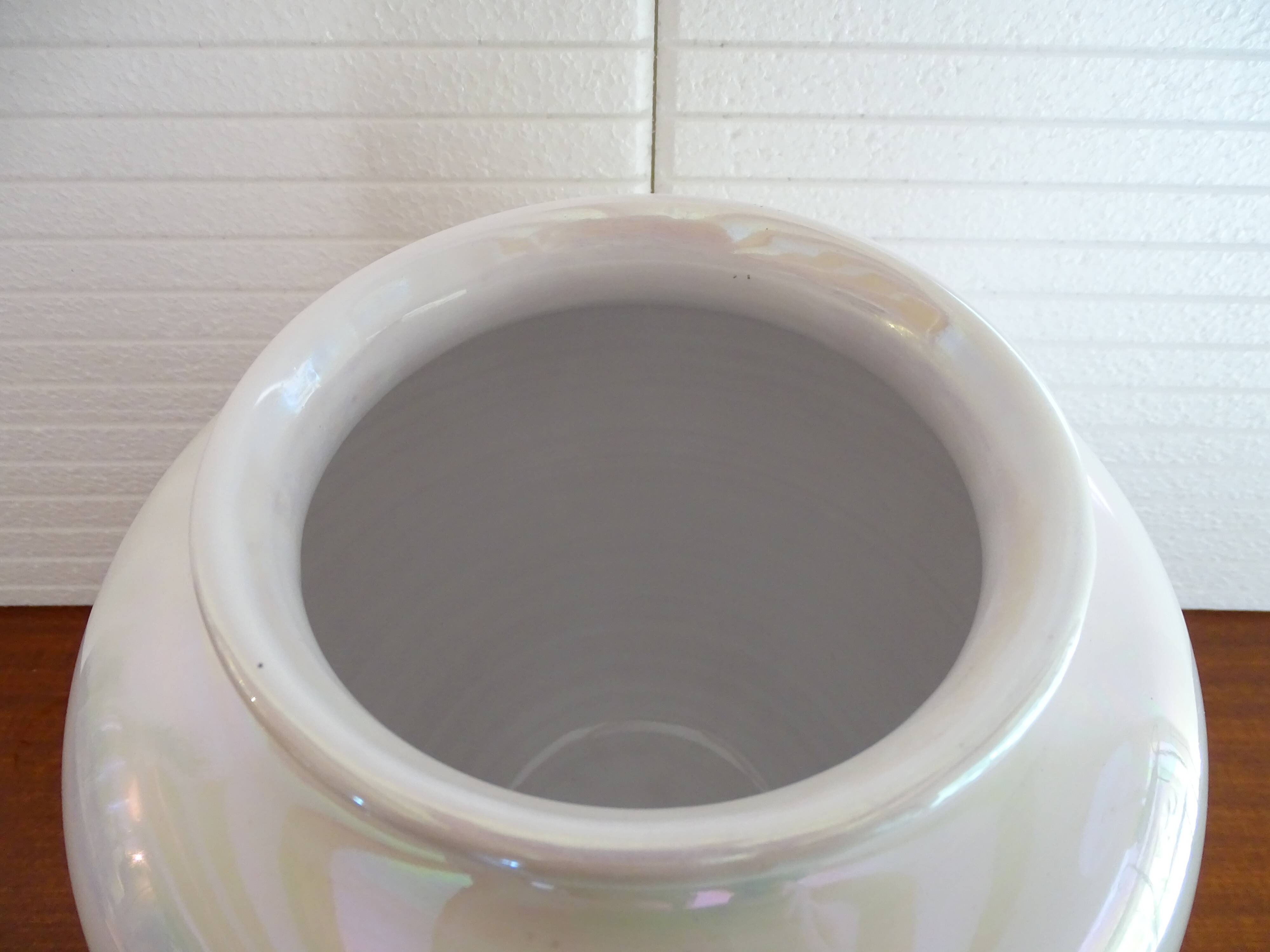 Iridescent earthenware vase, 1960