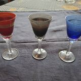 3 verres cristal