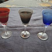 3 verres cristal
