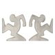 Designer Metal Bookends – La Linea (Osvaldo Cavandoli)