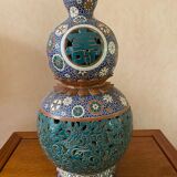 Vase cloisonné en forme de courge