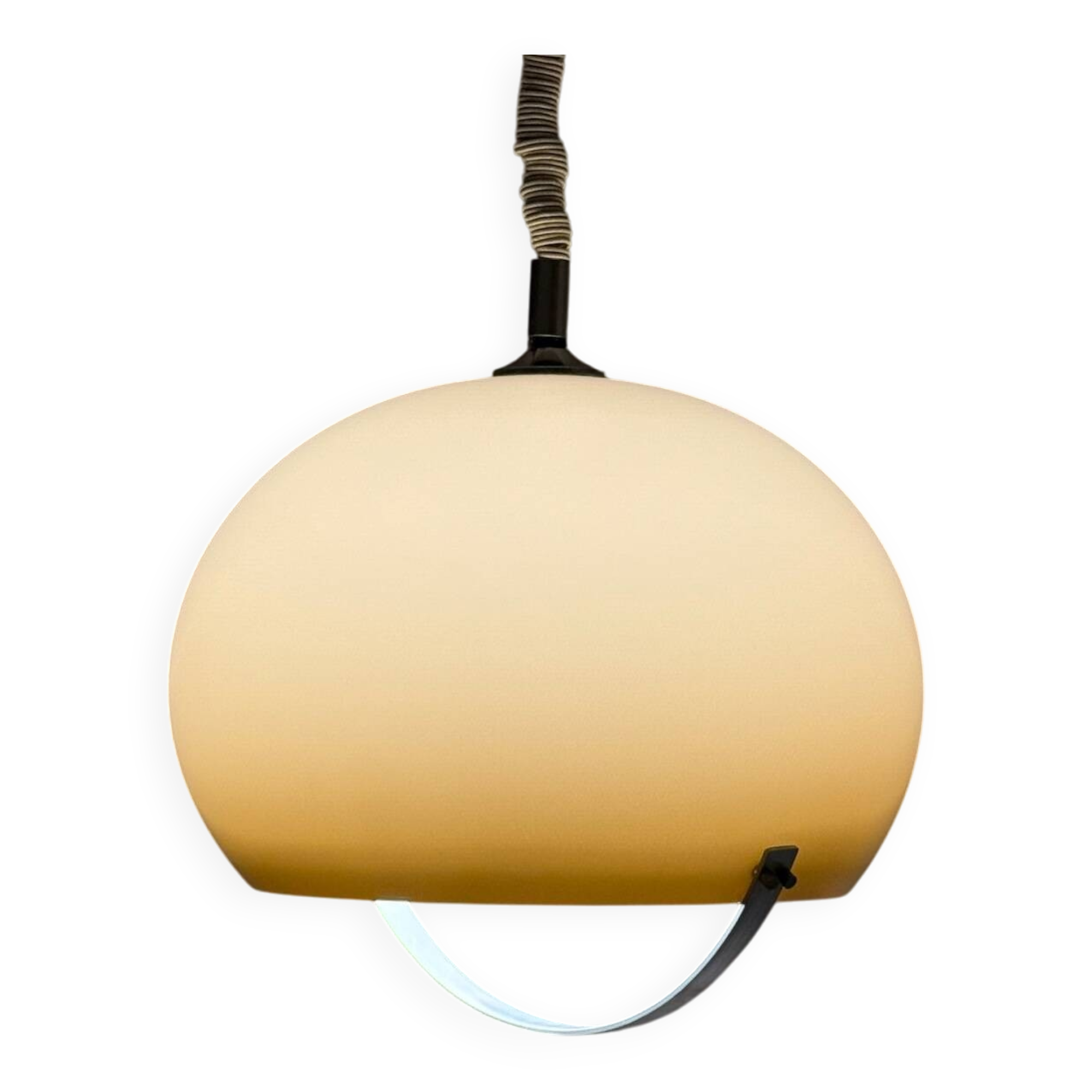 Italian 70s Gradient Brown Pendant in Methacrylate